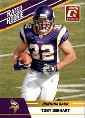 Toby Gerhart #96 Football Cards 2010 Panini Donruss Rated Rookies Prices