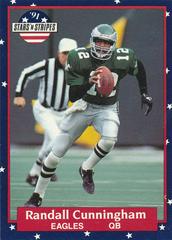 Randall Cunningham Football Cards 1991 Fleer Stars and Stripes Prices