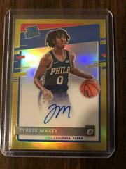 Tyrese Maxey [Autograph Gold] #171 Basketball Cards 2020 Panini Donruss Optic Prices