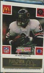 Walter Payton [Black] #34 Football Cards 1986 McDonald's All Stars Prices
