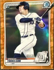 Spencer Torkelson [Orange Refractor] Baseball Cards 2020 Bowman Draft Chrome Prices