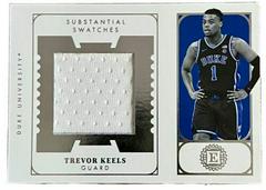Trevor Keels #ES-TKE Basketball Cards 2022 Panini Chronicles Draft Picks Encased Substantial Rookie Swatches Prices