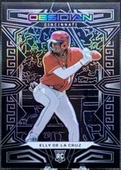 Elly De La Cruz [Purple] #39 Baseball Cards 2023 Panini Chronicles Obsidian Prices
