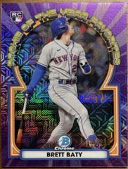 Brett Baty [Mega Box Mojo Purple] #ROYF-3 Baseball Cards 2023 Bowman Chrome Rookie of the Year Favorites Prices