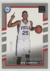 Ben Simmons [Press Proof Silver] #114 Basketball Cards 2017 Panini Donruss Prices
