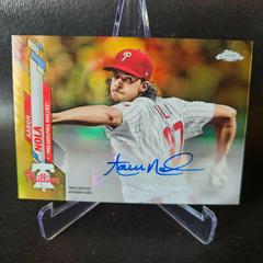 Aaron Nola [Gold] Baseball Cards 2020 Topps Chrome Update Autographs Prices
