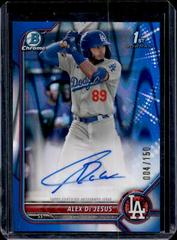 Alex De Jesus [Blue RayWave Refractor] Baseball Cards 2022 Bowman Chrome Prospect Autographs Prices
