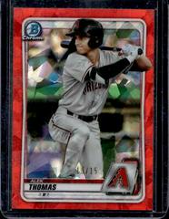 Alek Thomas [Red] #BCP-98 Baseball Cards 2020 Bowman Sapphire Prices