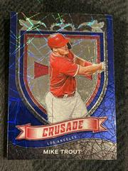 Mike Trout [Blue Velocity] #19 Baseball Cards 2021 Panini Chronicles Crusade Prices