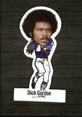 Dick Gordon Football Cards 1972 NFLPA Vinyl Stickers Prices