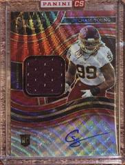 Chase Young [Red Wave Prizm] Football Cards 2020 Panini Select Rookie Signature Memorabilia Prices