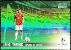 Bruno Fernandes [Green Refractor] Soccer Cards 2020 Stadium Club Chrome UEFA Champions League Prices