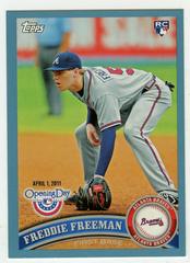 Freddie Freeman [Blue] #70 Baseball Cards 2011 Topps Opening Day Prices