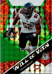 Khalil Mack [Green] #WW10 Football Cards 2020 Panini Mosaic Will to Win Prices