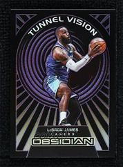LeBron James [Purple] #6 Basketball Cards 2021 Panini Obsidian Tunnel Vision Prices