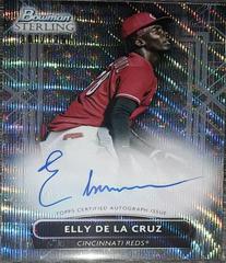 Elly De LA Cruz [Wave] #PA-ED Baseball Cards 2022 Bowman Sterling Prospect Autographs Prices
