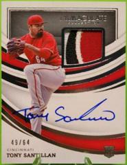 Tony Santillan [Patch Autograph] Baseball Cards 2022 Panini Immaculate Prices