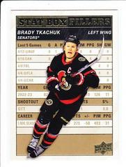 Brady Tkachuk [Gold] #SB-17 Hockey Cards 2023 Upper Deck Stat Box Fillers Prices