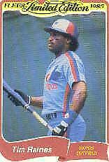 Tim Raines #26 Baseball Cards 1985 Fleer Limited Edition Prices