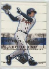 Chipper Jones #5 Baseball Cards 2002 Upper Deck Honor Roll Prices