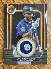 Julio Rodriguez [Orange] #SOA-JR Baseball Cards 2024 Topps Tribute Stamp of Approval Prices
