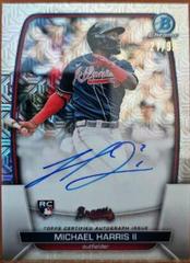 Michael Harris II #BRA-MH Baseball Cards 2023 Bowman Chrome Rookie Mega Box Autographs Prices