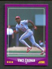 Vince Coleman Baseball Cards 1988 Score Glossy Prices