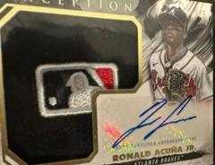 Ronald Acuna Jr. [MLB Logo] #IAJH-RA Baseball Cards 2023 Topps Inception Autograph Jumbo Hat Patch Prices