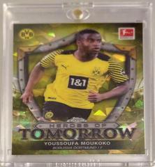 Youssoufa Moukoko [Yellow] #28 Soccer Cards 2021 Topps Chrome Bundesliga Sapphire Prices