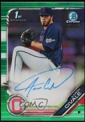 Aaron Civale [Green Refractor] #PA-AC Baseball Cards 2019 Bowman Prospect Autographs Prices