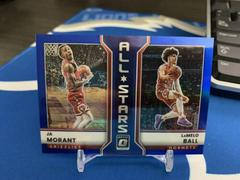 Ja Morant, LaMelo Ball [Blue] #3 Basketball Cards 2022 Panini Donruss Optic All Stars Prices
