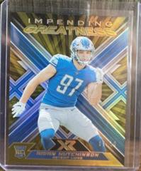 Aidan Hutchinson [Gold] Football Cards 2022 Panini XR Impending Greatness Prices