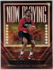 Scoot Henderson [Holo] #15 Basketball Cards 2023 Panini Hoops Now Playing Prices