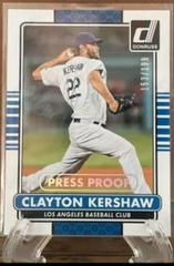 Clayton Kershaw [Silver Press Proof] #215 Baseball Cards 2015 Donruss Prices