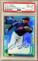 Jose Ramirez [Blue Refractor] Baseball Cards 2014 Finest Rookie Autograph Prices