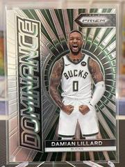 Damian Lillard #4 Basketball Cards 2023 Panini Prizm Dominance Prices