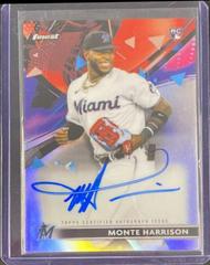 Monte Harrison [Red Wave Refractor] #FA-MH Baseball Cards 2021 Topps Finest Autographs Prices