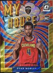Evan Mobley [Gold Wave] #18 Basketball Cards 2021 Panini Donruss Optic My House Prices
