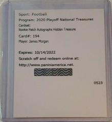 James Morgan [Patch Autograph] #194 Football Cards 2020 Panini National Treasures Prices