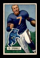 Ed Sprinkle #51 Football Cards 1951 Bowman Prices