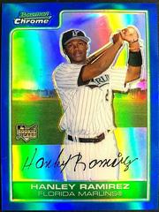 Hanley Ramirez [Blue Refractor] #204 Baseball Cards 2006 Bowman Chrome Prices