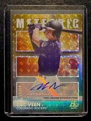 Zac Veen [Autograph] #MET-6 Baseball Cards 2021 Bowman Platinum Meteoric Prices