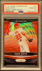Juan Soto [Ruby Wave] #14 Baseball Cards 2018 Panini Chronicles Prizm Prices