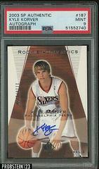 Kyle Korver Autograph Basketball Cards 2003 SP Authentic Prices