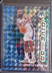 James Harden [Reactive Blue] #14 Basketball Cards 2022 Panini Mosaic Give and Go Prices