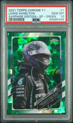 Lewis Hamilton [Sapphire SP Variation Green] #1 Racing Cards 2021 Topps Chrome Formula 1 Prices