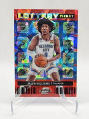 Jalen Williams [Red Cracked Ice] #12 Basketball Cards 2022 Panini Contenders Optic Lottery Ticket Prices