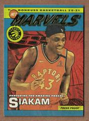 Pascal Siakam [Press Proof] Basketball Cards 2020 Donruss Net Marvels Prices
