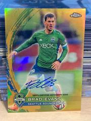 Brad Evans [Autograph Gold Refractor] Soccer Cards 2014 Topps Chrome MLS Prices