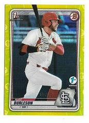 Alec Burleson [Yellow Foil] #BD-45 Baseball Cards 2020 Bowman Draft 1st Edition Prices